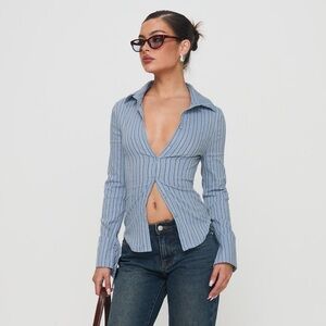 Long Sleeve Blue Top from Princess Polly